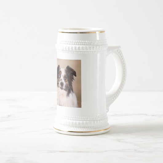 Australian Shepherd Dog Art Rood Bierpul (Voorkant rechts)