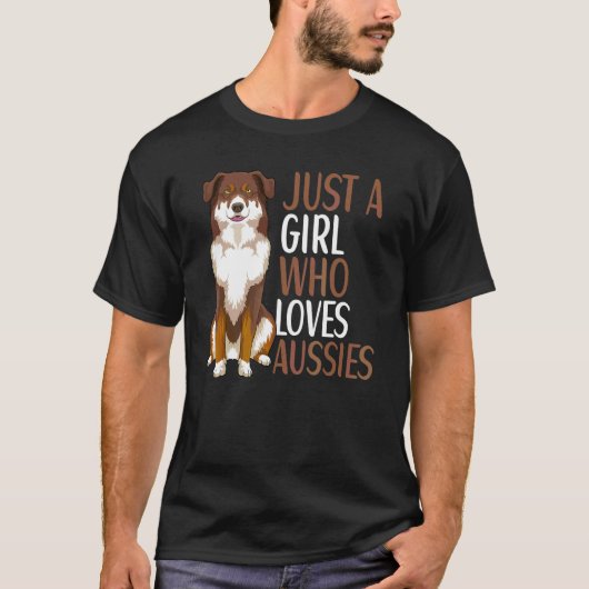 Australian Shepherd Dog Aussie Eigenaar Meisjes 2 T-shirt (Voorkant)