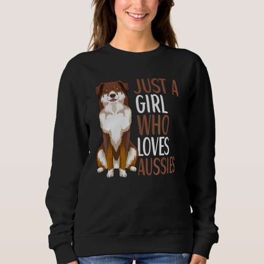 Australian Shepherd Dog Aussie Eigenaar Meisjes 2 Trui (Voorkant)
