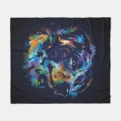 Australian Shepherd dog - Aussie Fleece Deken (Voorkant (Horizontaal))