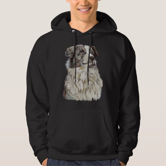 Australian Shepherd Dog   Australian Hoodie (Voorkant)