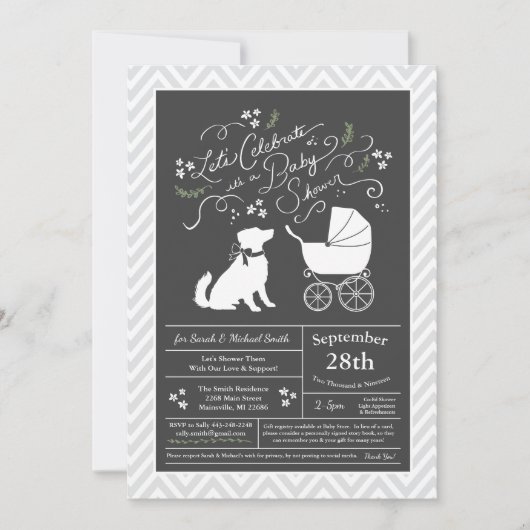 Australian Shepherd Dog Baby shower geslachtsneutr Kaart (Voorkant)