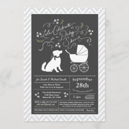 Australian Shepherd Dog Baby shower geslachtsneutr Kaart