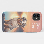 Australian Shepherd Dog bij Lake Case-Mate iPhone Case (Achterkant (horizontaal))
