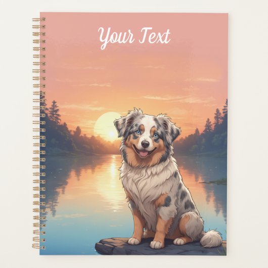 Australian Shepherd Dog bij Lake Planner (Voorkant)