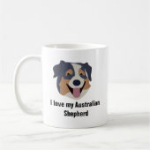 Australian Shepherd Dog Coffee Mok (Links)