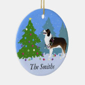 Australian Shepherd Dog Decorate Kerstboom Keramisch Ornament (Rechts)