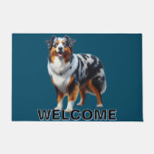 Australian Shepherd Dog Deurmat (Voorkant)