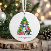 Australian Shepherd Dog Familie Kerstmis Keramisch Ornament
