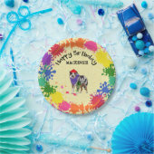 Australian Shepherd Dog Fun Art Birthday Party     Papieren Bordje (Feest)