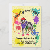 Australian Shepherd Dog Fun Art Verjaardag Kaart (Voorkant)