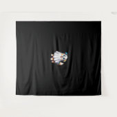 Australian Shepherd Dog Halloween Kostuumfeest GH Wandkleed (Voorkant (horizontaal))