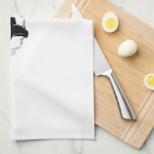 Australian Shepherd Dog � Halloween Moon Silhouett Theedoek (Quarter Fold)