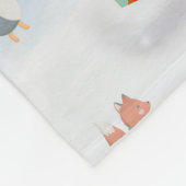 Australian Shepherd Dog in Sneeuwkerst Fleece Deken (Hoek)