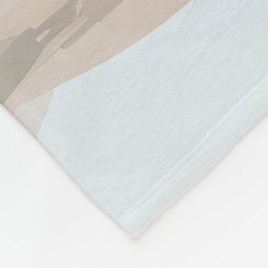 Australian Shepherd Dog in Sneeuwkerst Fleece Deken (Hoek)