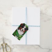 Australian Shepherd dog in St. Patrick's Day Dress Cadeaulabel (Met Touw)