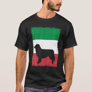 Australian Shepherd Dog Italië Vlag Italiaanse Vin T-shirt
