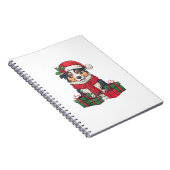 Australian Shepherd Dog kerstfeestjes Notitieboek (Rechterzijde)