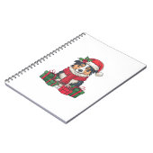 Australian Shepherd Dog kerstfeestjes Notitieboek (Linkerzijde)