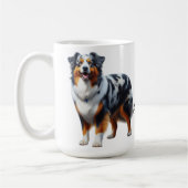 Australian Shepherd Dog Koffiemok (Links)