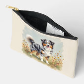 Australian Shepherd Dog Merle Long Tail Etui (Open)