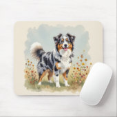 Australian Shepherd Dog Merle Long Tail Muismat (Met muis)