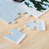 Australian Shepherd dog met kerstcadeaus Legpuzzel (Zijkant)