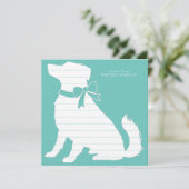 Australian Shepherd Dog Puppy Bedankkaart (Staand voorkant)