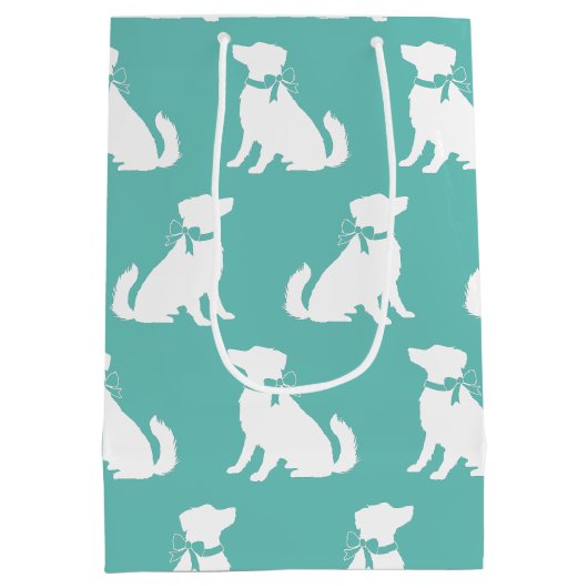 Australian Shepherd Dog Puppy Medium Cadeauzakje (Achterkant)