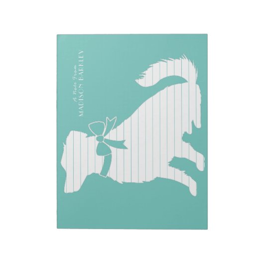 Australian Shepherd Dog Puppy Notitieblok (Linkerzijde)