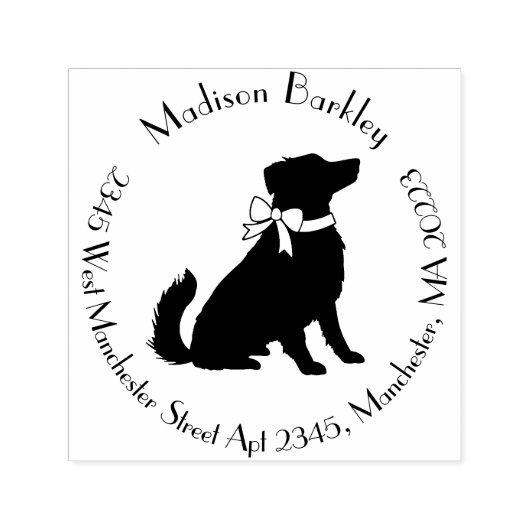 Australian Shepherd Dog Puppy Zelfinktende Stempel (Design)