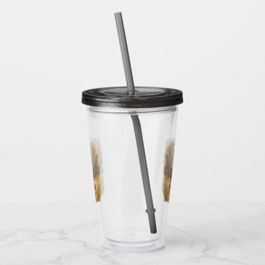 Australian Shepherd Dog Red Merle Aussie Acryl Drinkbeker (Links)