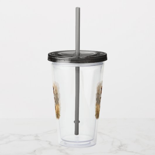 Australian Shepherd Dog Red Merle Aussie Acryl Drinkbeker (Rechts)