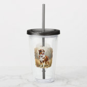 Australian Shepherd Dog Red Merle Aussie Acryl Drinkbeker (Voorkant)