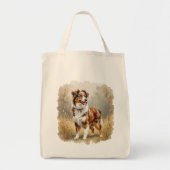 Australian Shepherd Dog Red Merle Aussie Tote Bag (Voorkant)