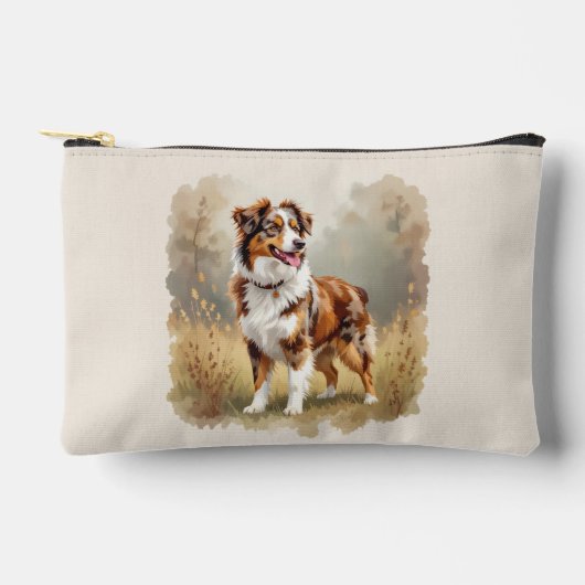 Australian Shepherd Dog Red Merle Etui (Voorkant)