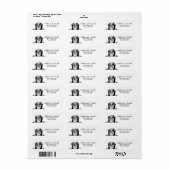Australian Shepherd Dog Return Address Etiket (Full Sheet)
