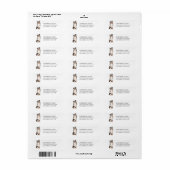 Australian Shepherd Dog Return Address Label (Full Sheet)