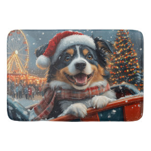 Australian Shepherd Dog Roller Onderzetter Kerst Badmat