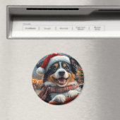 Australian Shepherd Dog Roller Onderzetter Kerst Magneet (Insitu (Vaatwasser))