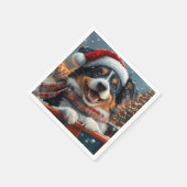 Australian Shepherd Dog Roller Onderzetter Kerst Servet (Hoek)