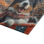 Australian Shepherd Dog Roller Onderzetter Kerst Snijplank (Hoek)