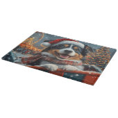 Australian Shepherd Dog Roller Onderzetter Kerst Snijplank (Hoek)