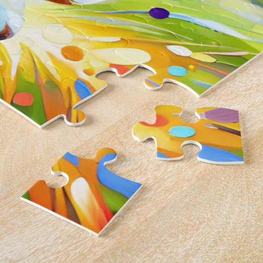 Australian Shepherd Dog Running Acryl Art Print Legpuzzel (Zijkant)