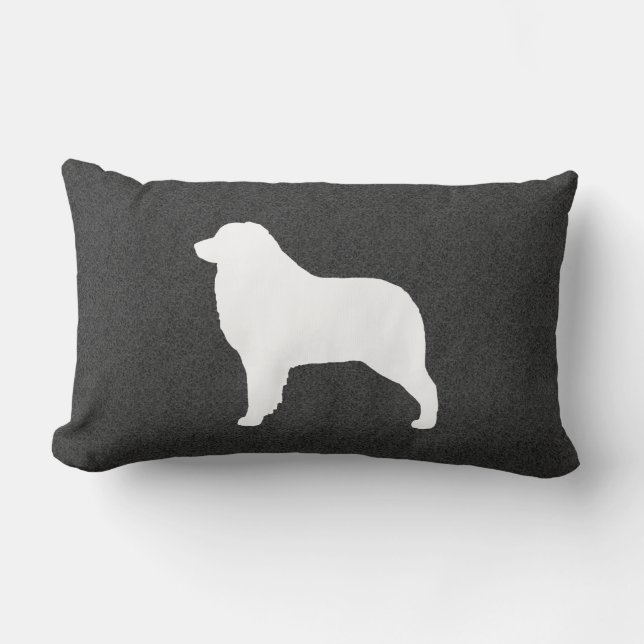 Australian Shepherd Dog Silhouette Kussen (Voorkant)