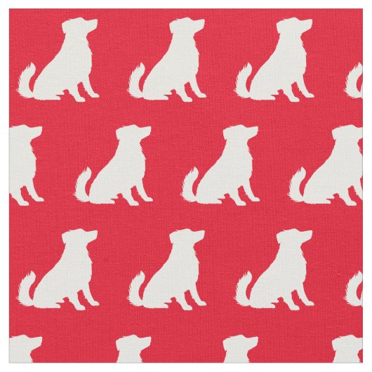 Australian Shepherd Dog Silhouette Pet Aussie Red Stof (Close Up)