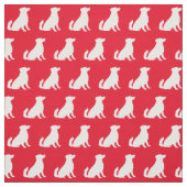 Australian Shepherd Dog Silhouette Pet Aussie Red Stof (Swatch)