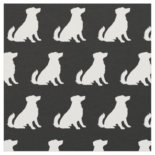 Australian Shepherd Dog Silhouette Pet Aussie Stof (Close Up)