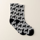 Australian Shepherd Dog Silhouettes Pattern Sokken (Paar)