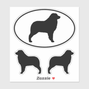 Australian Shepherd Dog Silhouettes Vinyl Stickers